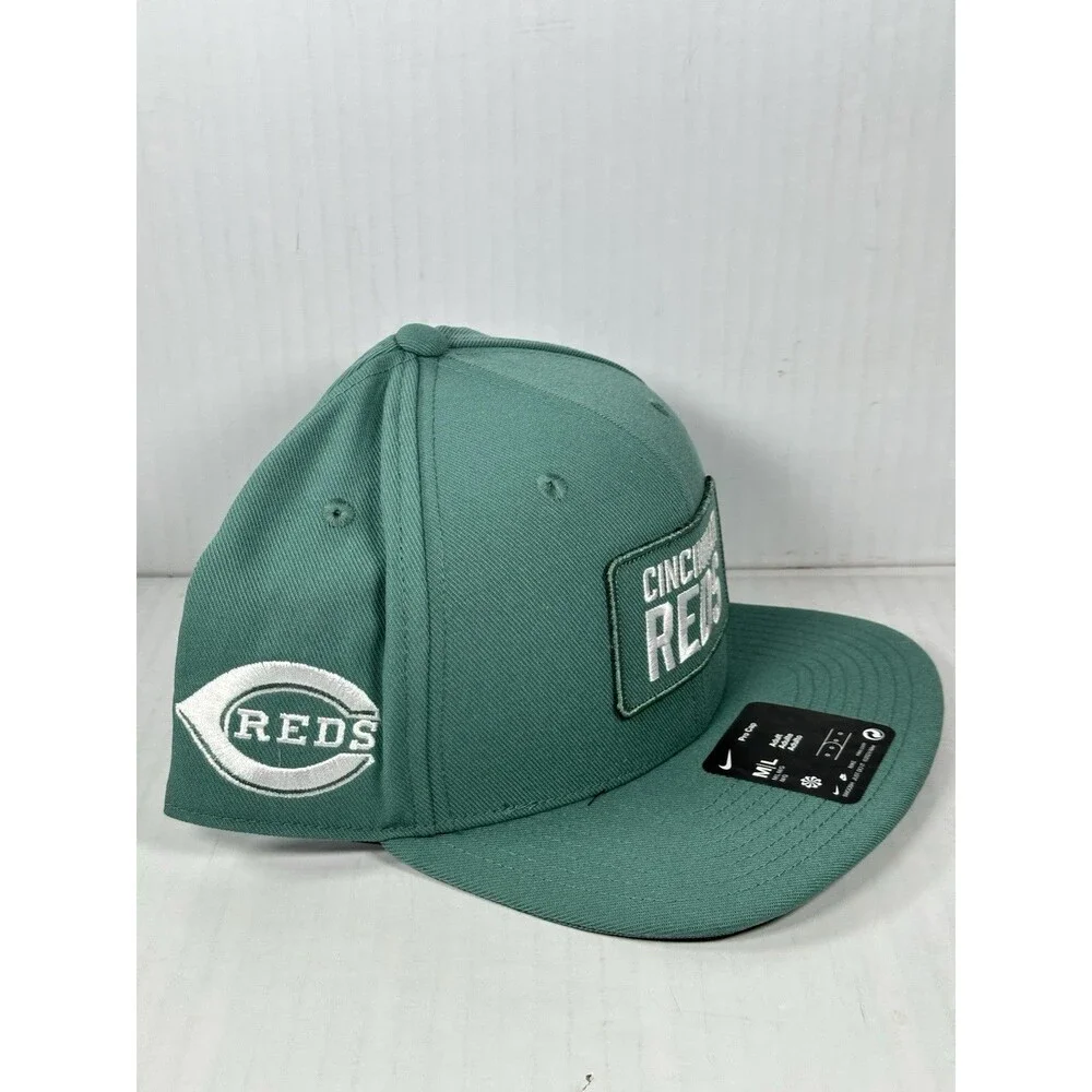 Size M/L Nike Cincinnati Reds MLB Baseball Pro Cap Green Adult Official NWT